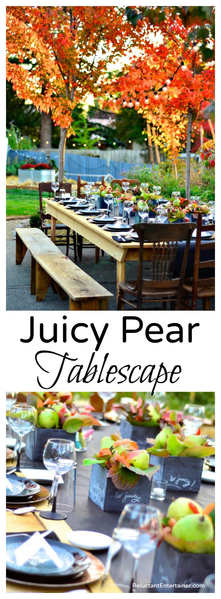 Juicy Pear Tablescape