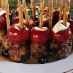 Cranberry-Barbecue Sauce Turkey Meatballs