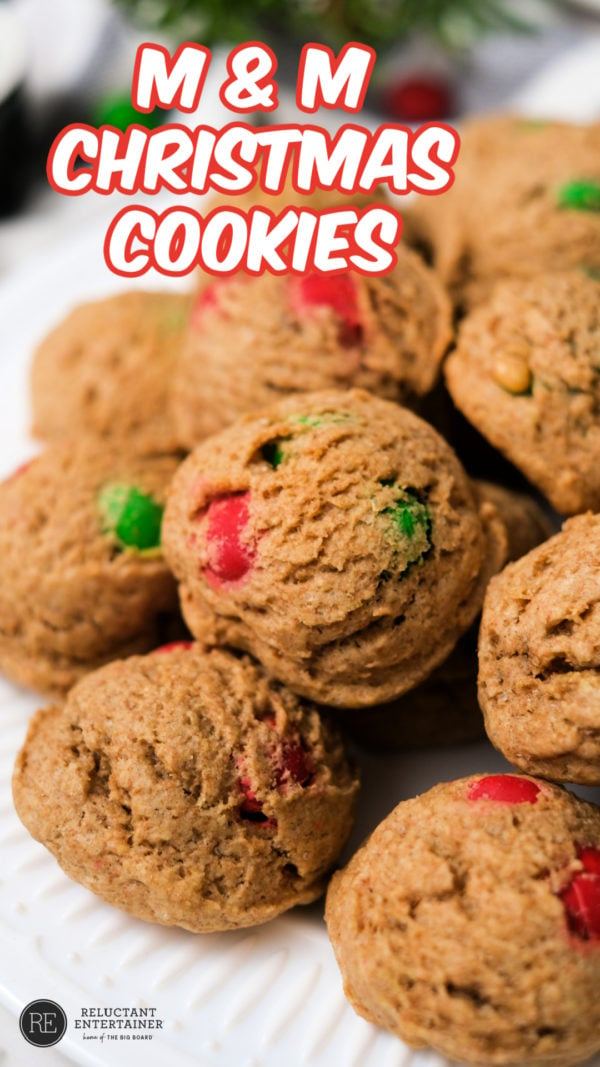 M & M Christmas Cookies