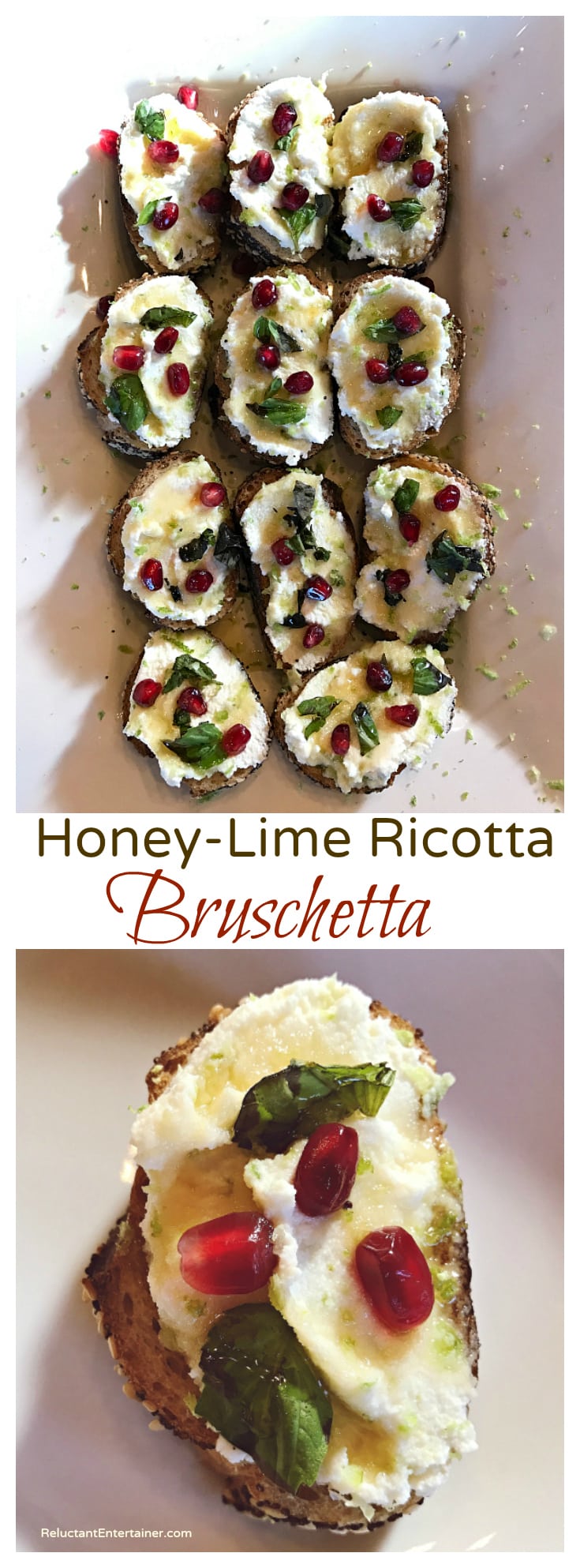 Honey-Lime Ricotta Bruschetta Recipe