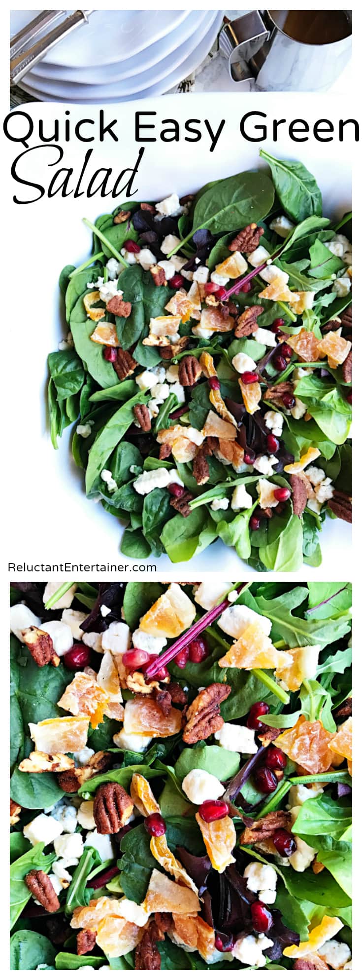 Mandarin Mixed Greens Salad Recipe - Reluctant Entertainer