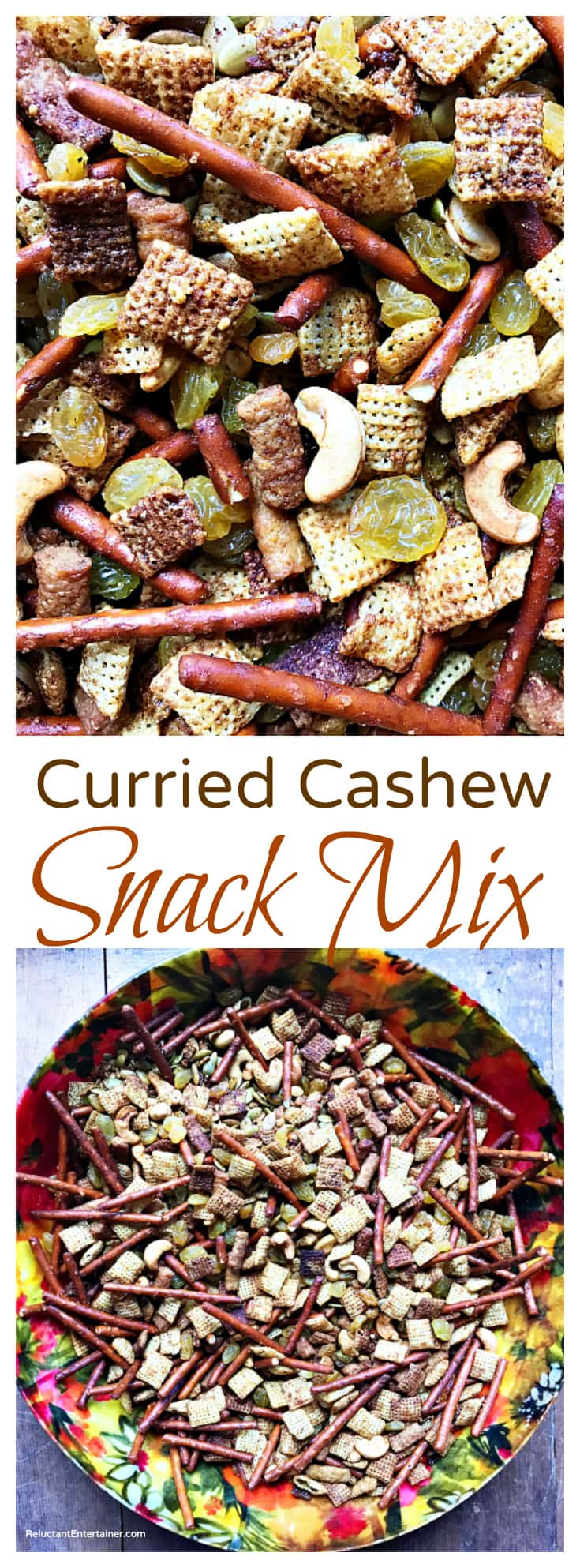 Curried Cashew Snack Mix Holiday Gift Bags - Reluctant Entertainer