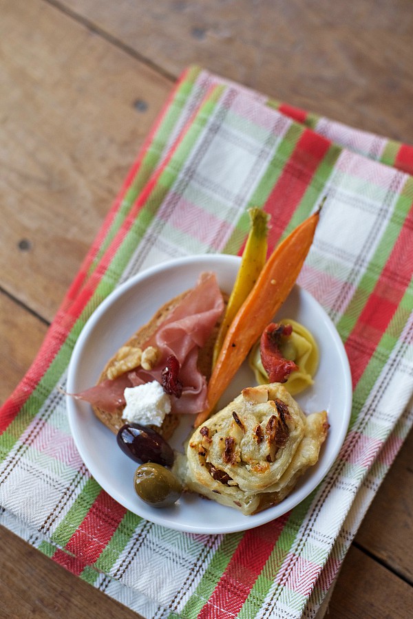 Pear Gorgonzola Puff Pastry Pinwheels