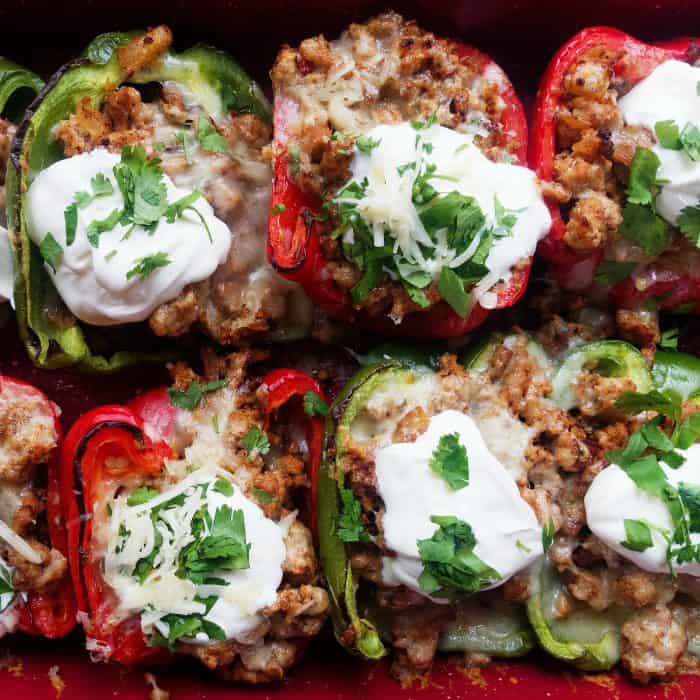 EASY Taco-Stuffed Peppers Recipe