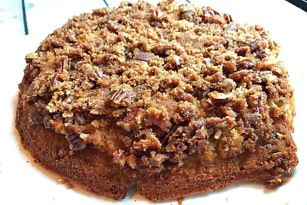 out of the oven pecan Upside Down Cake Recipe