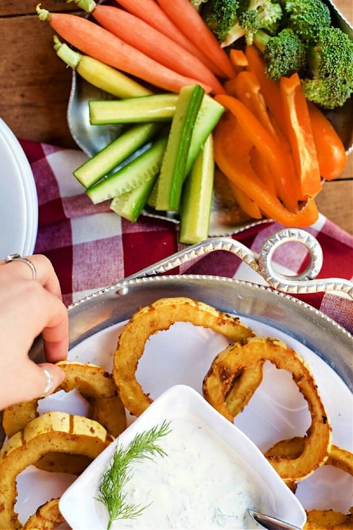 dipping a squash round