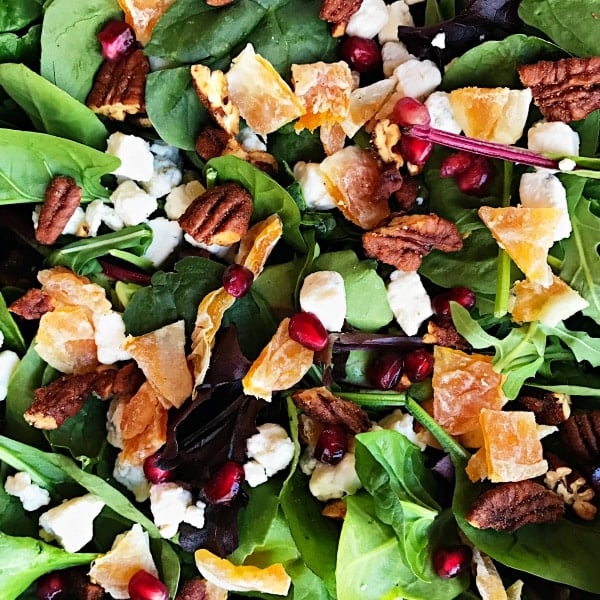 Mandarin Mixed Greens Salad Recipe - Reluctant Entertainer