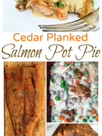 cedar planked salmon pot pie