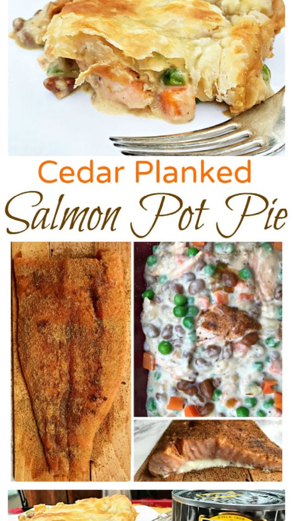 cedar planked salmon pot pie