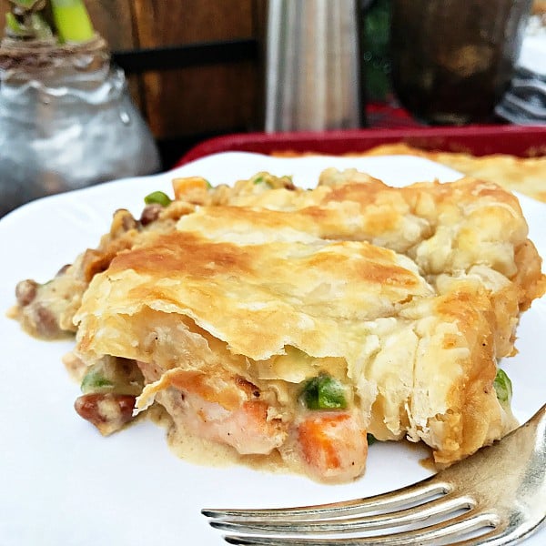 Cedar Planked Salmon Pot Pie