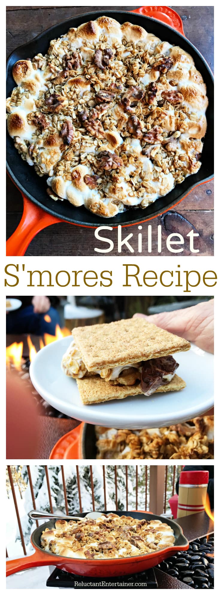 Monterey Fire Table with Skillet S'mores Recipe Reluctant Entertainer