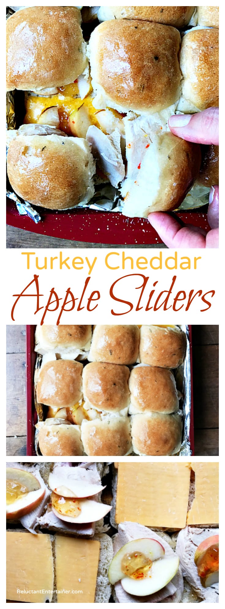 Turkey Cheddar Apple Sliders Reluctant Entertainer