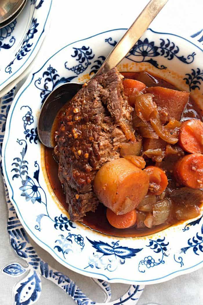 serving of Guinness Beer Beef Chuck Roast 