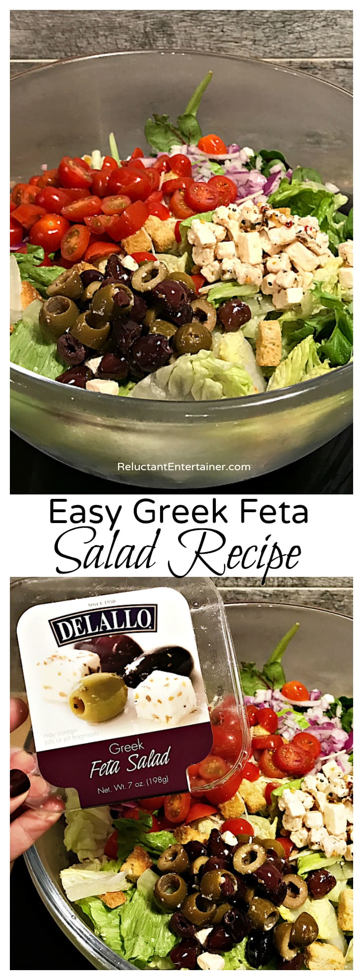 Easy Greek Feta Salad Recipe