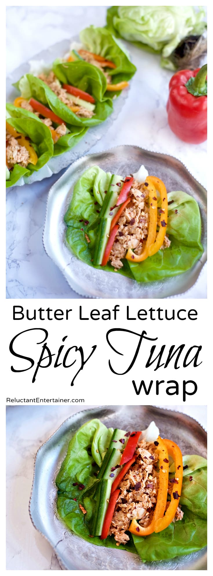 Butter Leaf Lettuce Spicy Tuna Recipe - Reluctant Entertainer