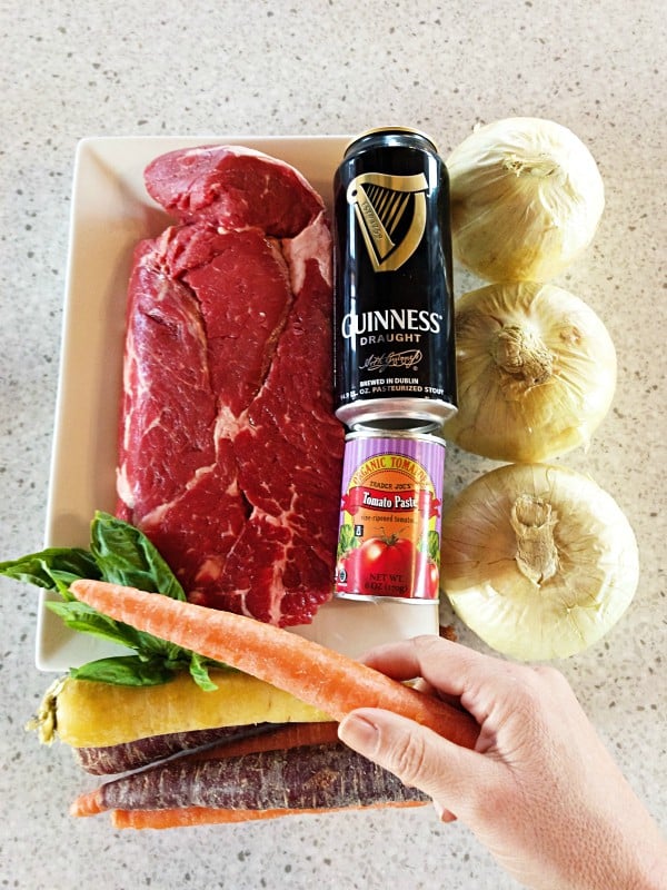 ingredients for Guinness Beer Beef Chuck Roast