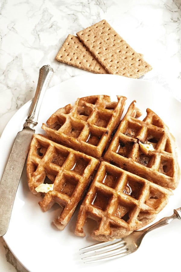 BEST Graham Cracker Whole Grain Waffles