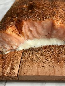 Baked Cedar Planked Salmon Recipe