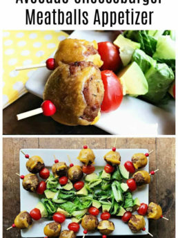 Avocado Cheeseburger Meatballs Appetizers