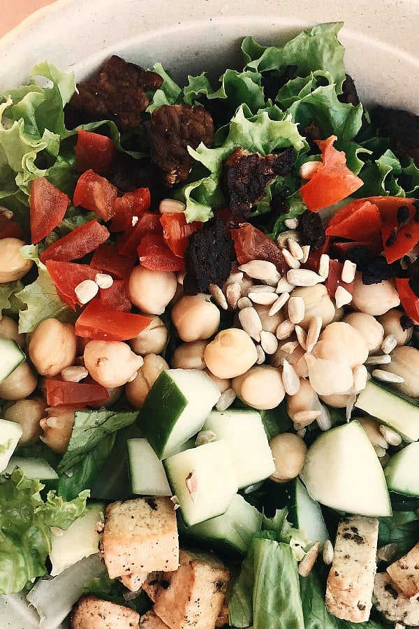 Garbanzo Bean Bacon Chopped Salad