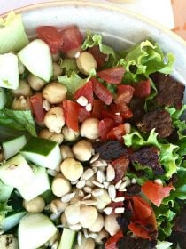 Garbanzo Bean Bacon Chopped Salad