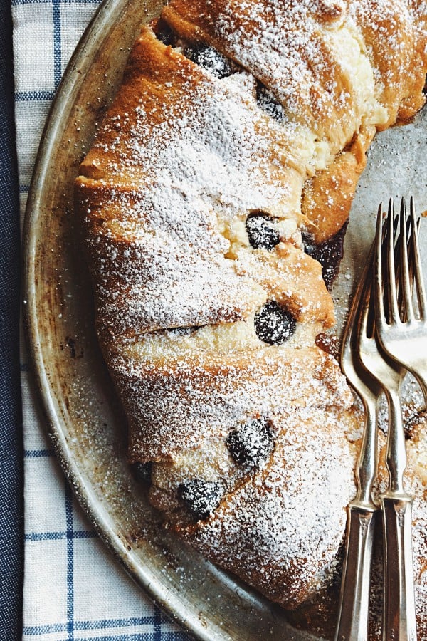 Black Cherry Almond Crescent Ring Dessert