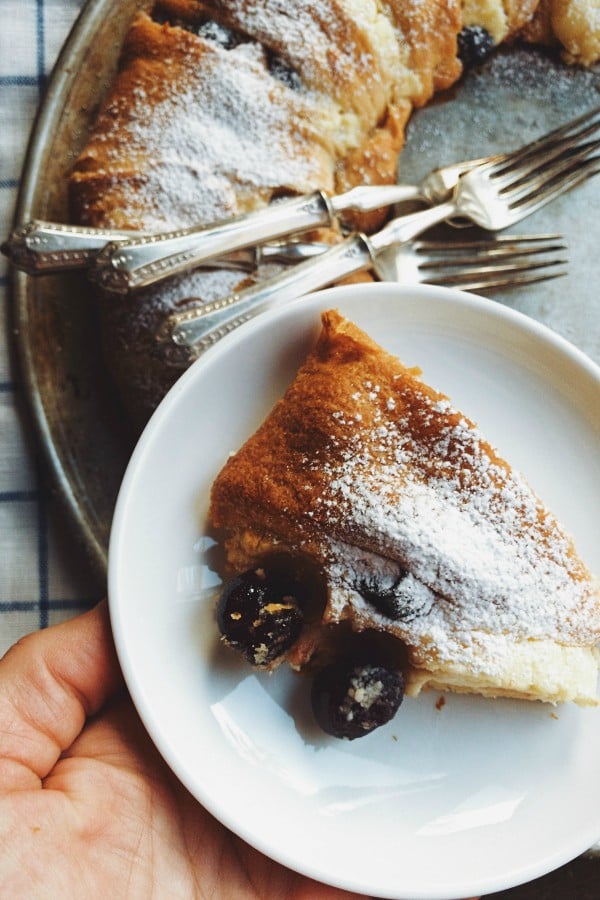 Black Cherry Almond Crescent Ring Dessert