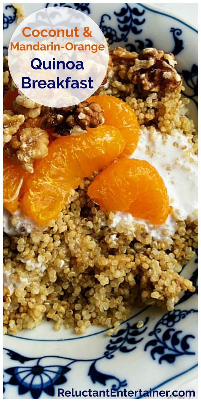 quinoa with mandarin oranges and walnuts