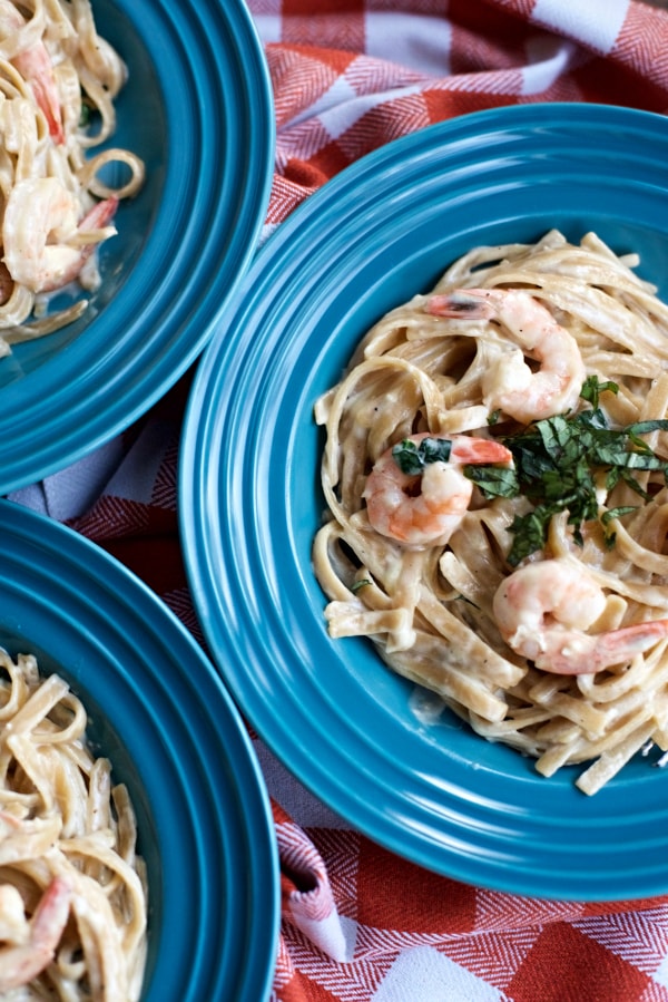 Creamy Shrimp Fettuccine Alfredo