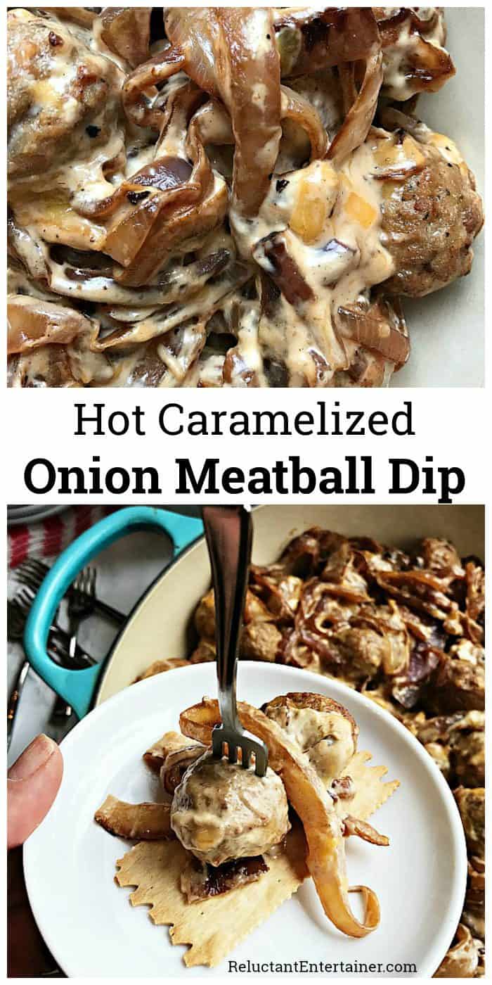 Hot Caramelized Onion Meatball Dip Recipe