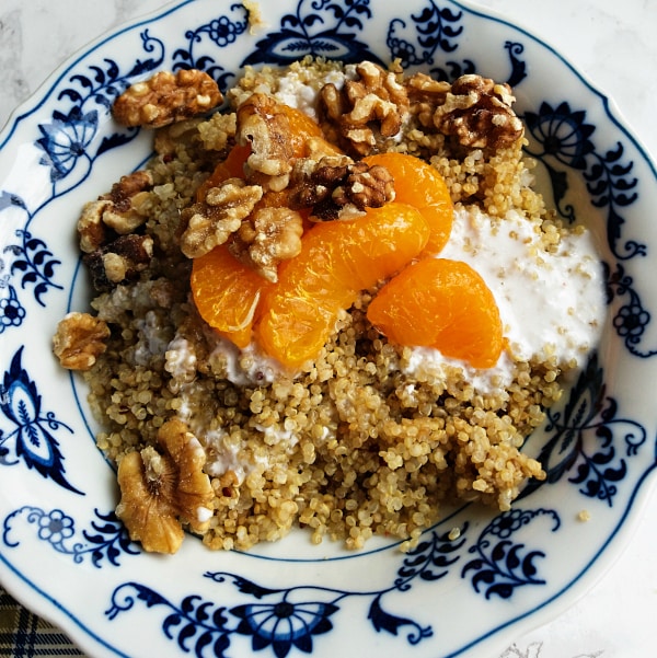 Coconut Mandarin Orange Quinoa Breakfast