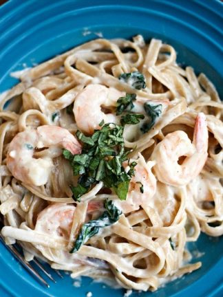 Creamy Shrimp Fettuccine Alfredo