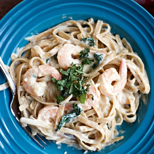 Creamy Shrimp Fettuccine Alfredo