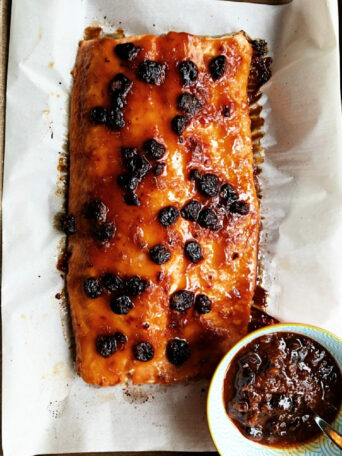 Easy Tart Cherry Teriyaki Salmon