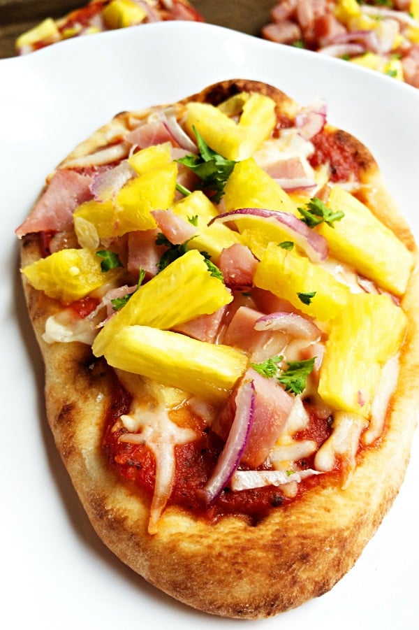 Pineapple Ham Flatbread Pizza Recipe