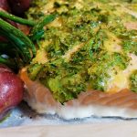 Roasted Lemon Salmon with Green Beans