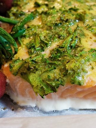 Roasted Lemon Salmon with Green Beans