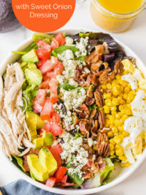 Southern Cobb Salad with Sweet Onion Dressing