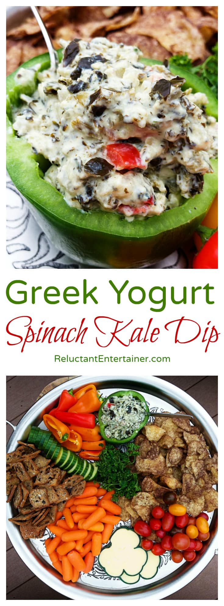 Greek Yogurt Spinach Kale Dip Recipe