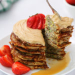 stack of zucchini pancakes