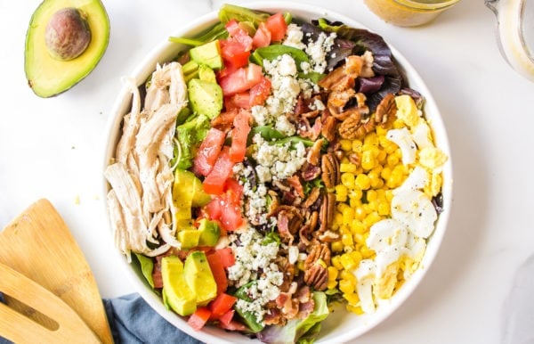 Southern Cobb Salad with Onion Dressing