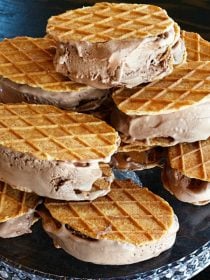Chocolate Peanut Butter Ice Cream Sandwiches