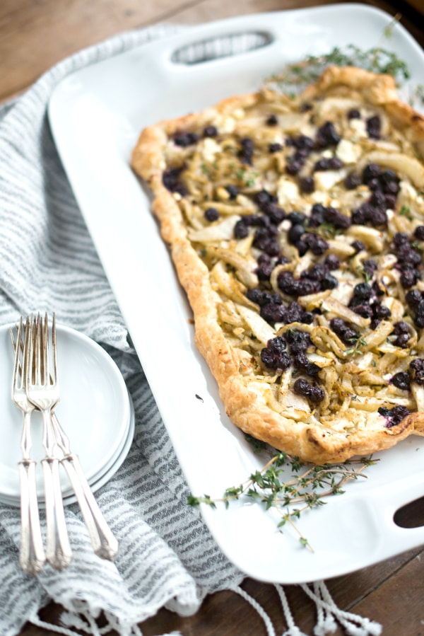 Blueberry Fennel Puff Pastry Tart Recipe