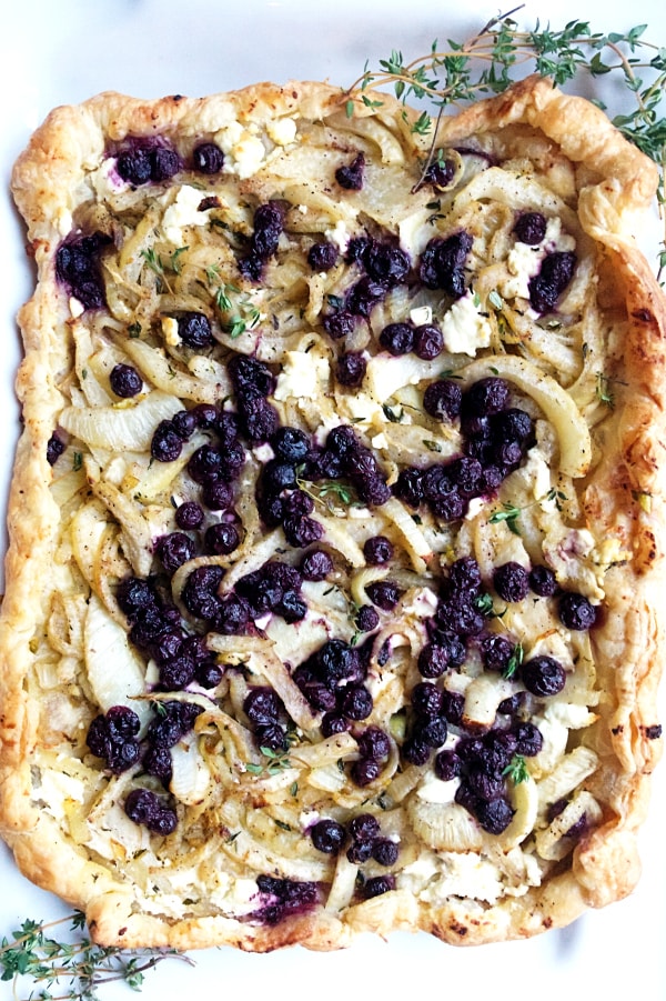 Blueberry Fennel Puff Pastry Tart Recipe