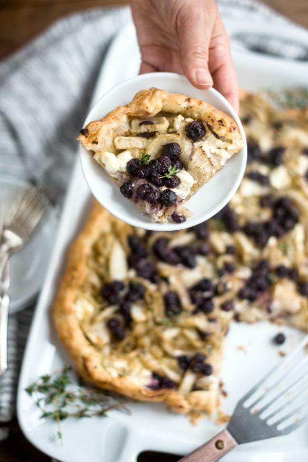 Blueberry Fennel Puff Pastry Tart Recipe