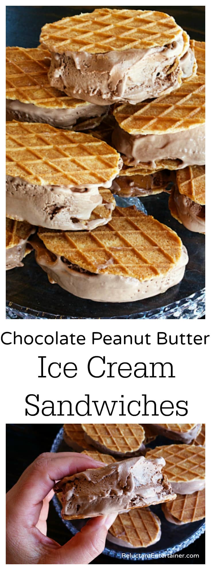 No-Bake Chocolate Peanut Butter Ice Cream Sandwiches - Recipes