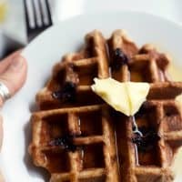 one Yeast-Raised Whole Grain Waffles