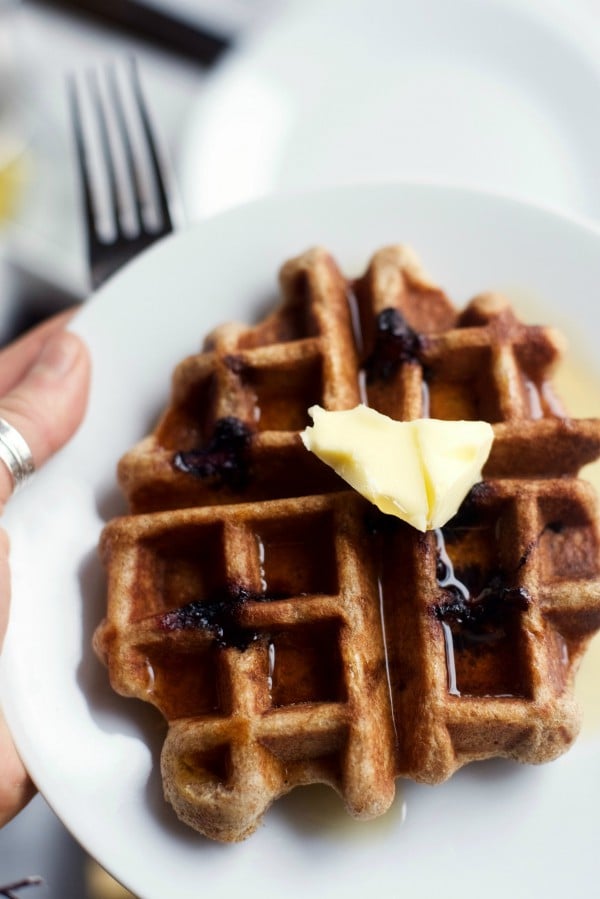 Yeast-Raised Whole Grain Waffles