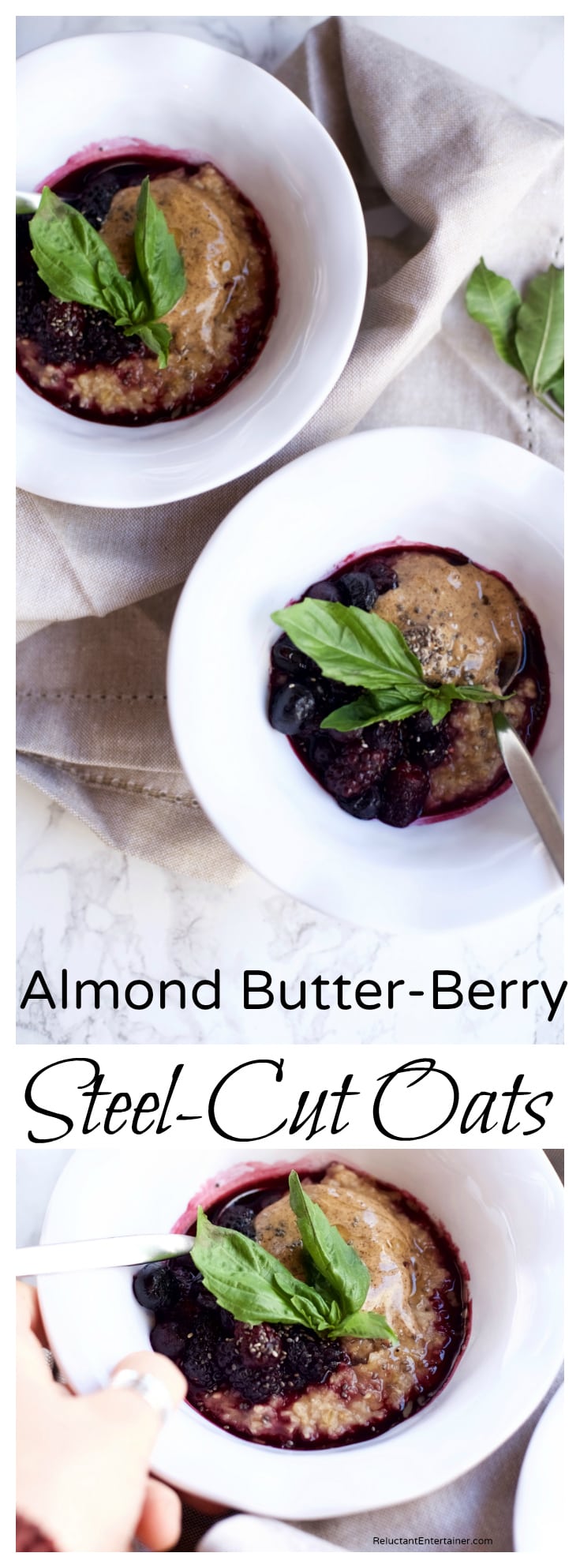 Almond Butter Berry Steel-Cut Oats