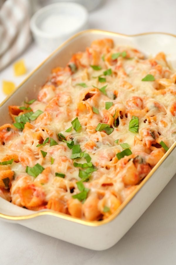 9x13 pan of 4 Ingredient Creamy Pasta Bake